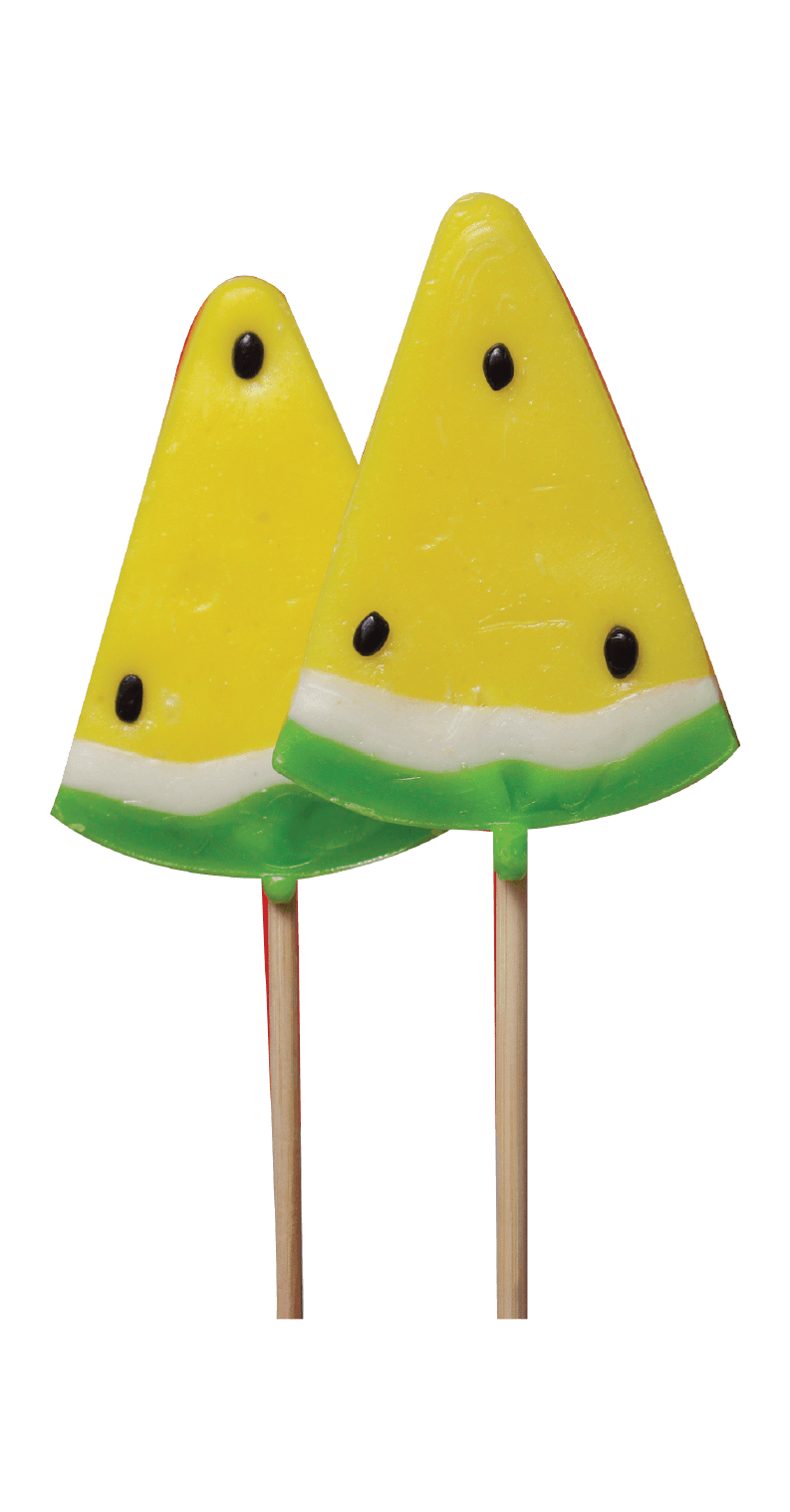 Yellow Melon Lolly Candies 18 pcs Party Pack | Zubi International