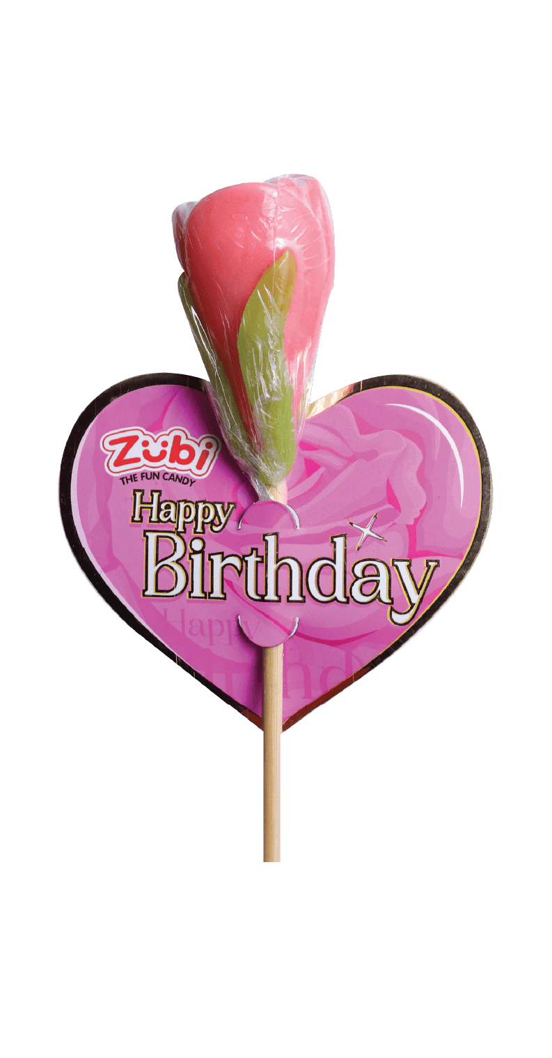 Rose Colours Lollies - 18 pcs Party Pack | Zubi International