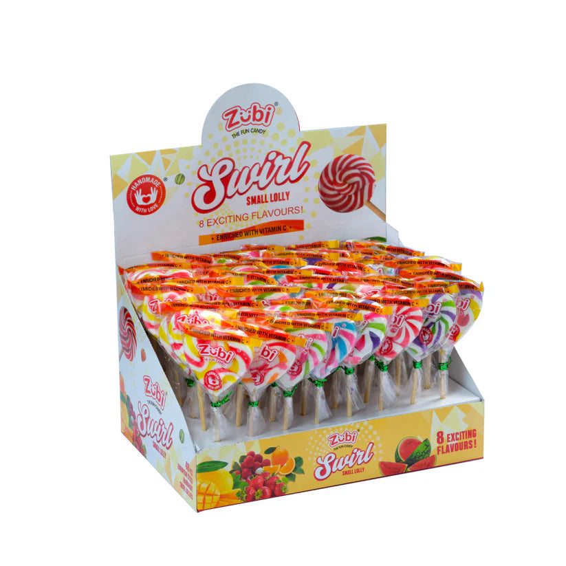 Swirl Lolly Small Candies 48 рсs | Zubi International