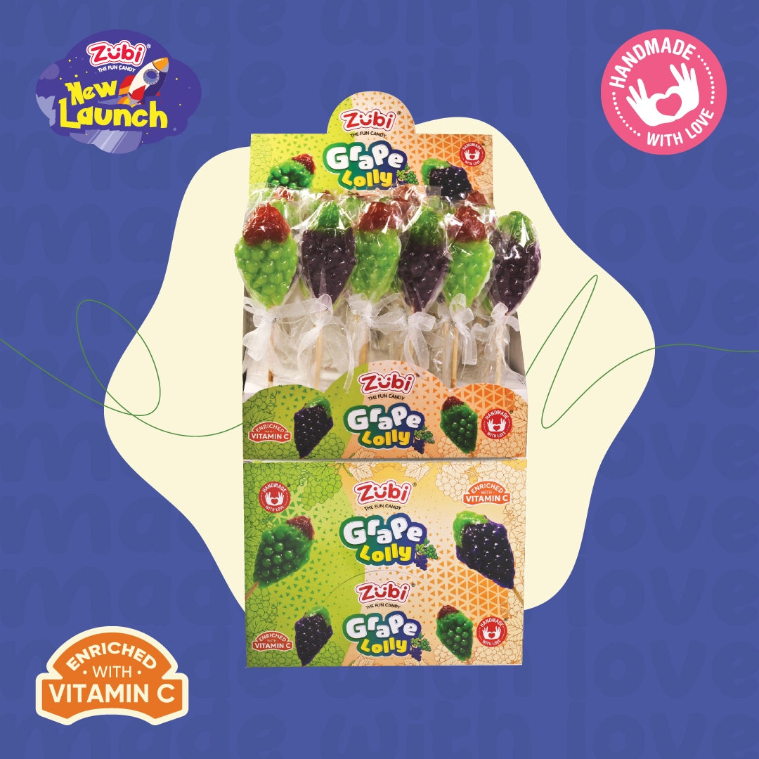 Grape Lollies 18 Pcs Party Pack | Zubi International