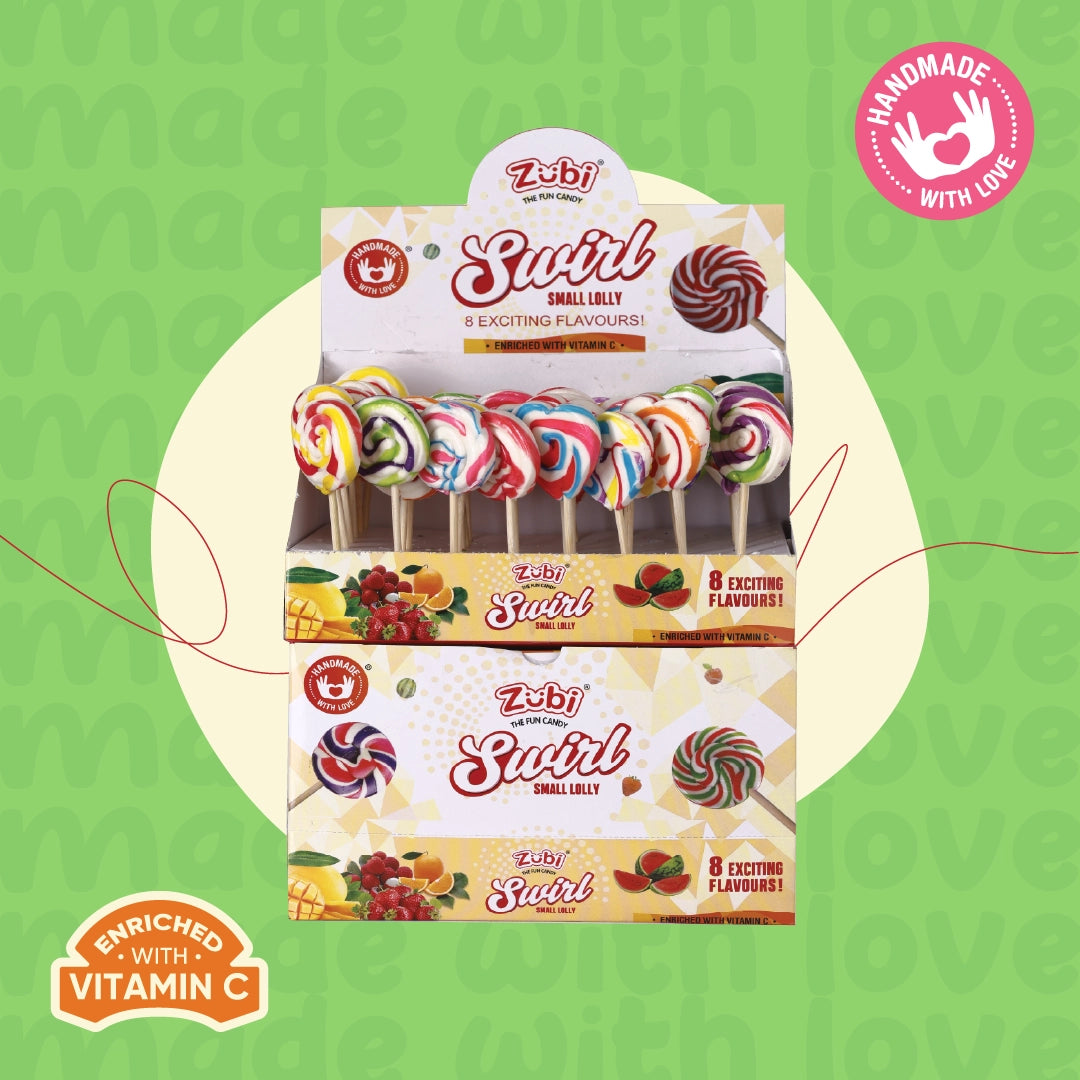 Swirl Lolly Small Candies 48 рсs | Zubi International